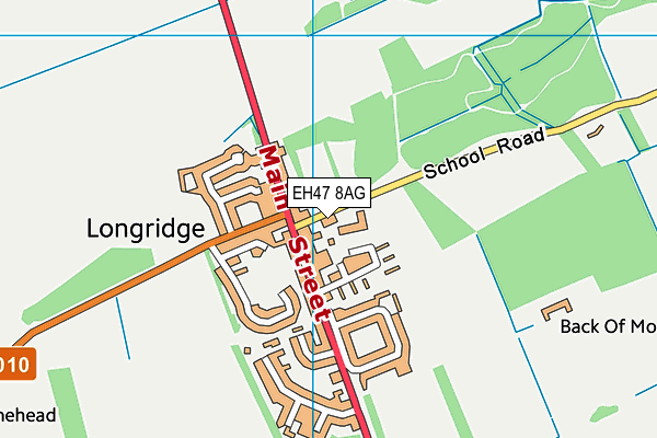 EH47 8AG map - OS VectorMap District (Ordnance Survey)