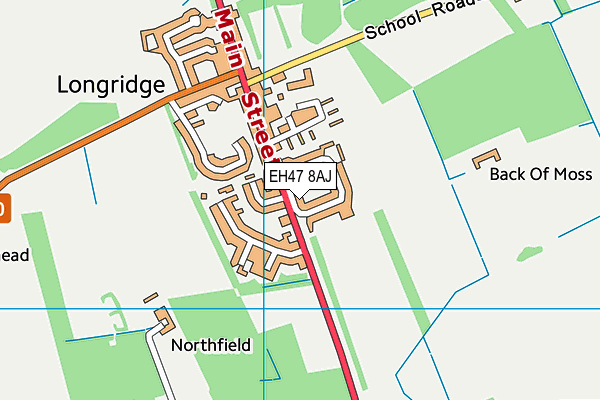 EH47 8AJ map - OS VectorMap District (Ordnance Survey)