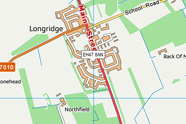 EH47 8AN map - OS VectorMap District (Ordnance Survey)