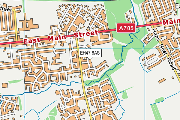 EH47 8AS map - OS VectorMap District (Ordnance Survey)