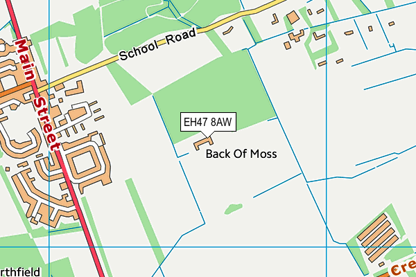 EH47 8AW map - OS VectorMap District (Ordnance Survey)