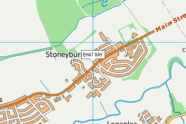 EH47 8AY map - OS VectorMap District (Ordnance Survey)