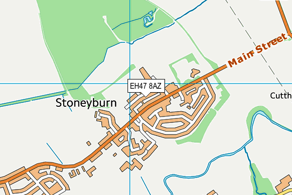 EH47 8AZ map - OS VectorMap District (Ordnance Survey)