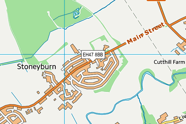 EH47 8BB map - OS VectorMap District (Ordnance Survey)