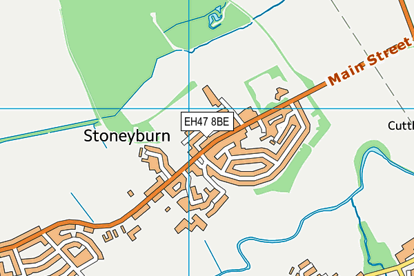 EH47 8BE map - OS VectorMap District (Ordnance Survey)