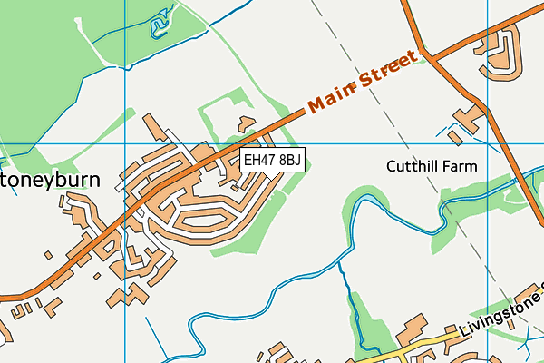 EH47 8BJ map - OS VectorMap District (Ordnance Survey)