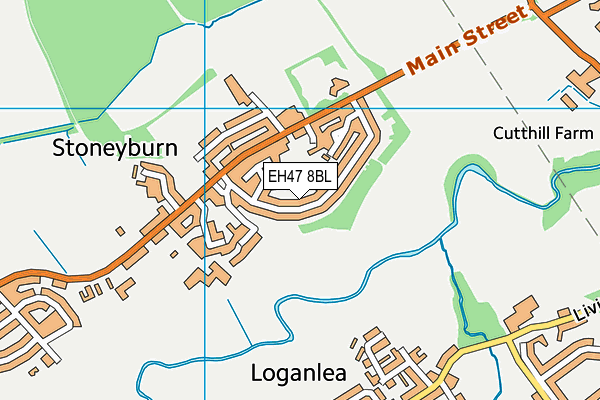 EH47 8BL map - OS VectorMap District (Ordnance Survey)
