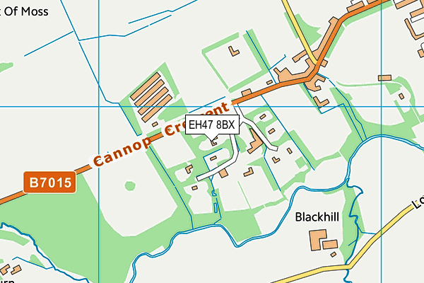 EH47 8BX map - OS VectorMap District (Ordnance Survey)