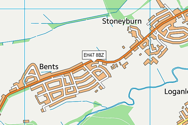 EH47 8BZ map - OS VectorMap District (Ordnance Survey)