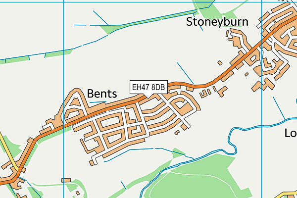 EH47 8DB map - OS VectorMap District (Ordnance Survey)