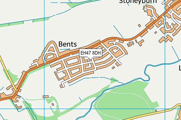 EH47 8DH map - OS VectorMap District (Ordnance Survey)