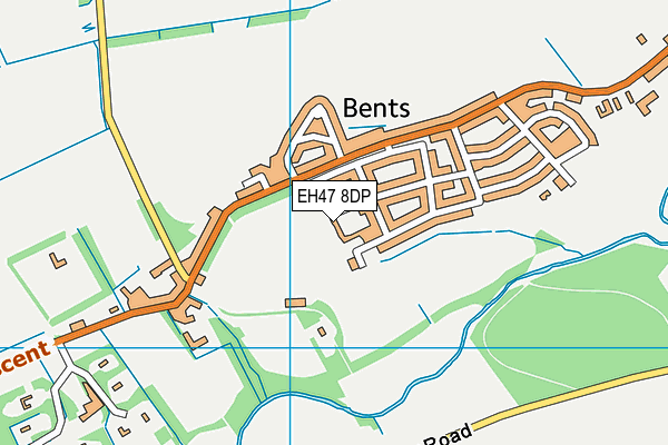 EH47 8DP map - OS VectorMap District (Ordnance Survey)