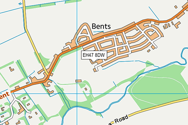 EH47 8DW map - OS VectorMap District (Ordnance Survey)