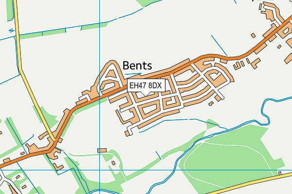 EH47 8DX map - OS VectorMap District (Ordnance Survey)