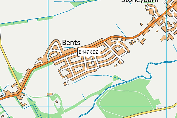 EH47 8DZ map - OS VectorMap District (Ordnance Survey)