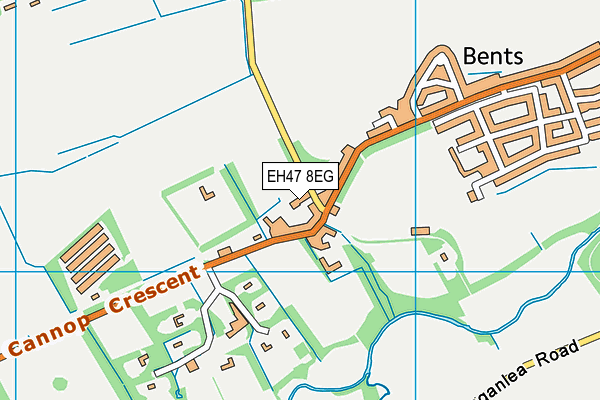 EH47 8EG map - OS VectorMap District (Ordnance Survey)