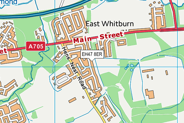 EH47 8ER map - OS VectorMap District (Ordnance Survey)