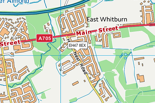 EH47 8EX map - OS VectorMap District (Ordnance Survey)