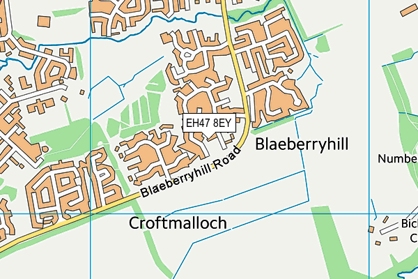 EH47 8EY map - OS VectorMap District (Ordnance Survey)