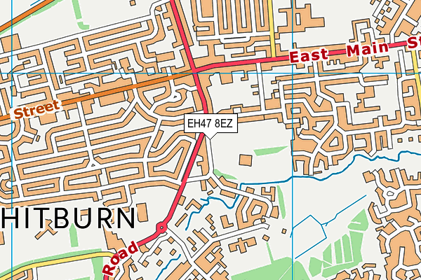 EH47 8EZ map - OS VectorMap District (Ordnance Survey)