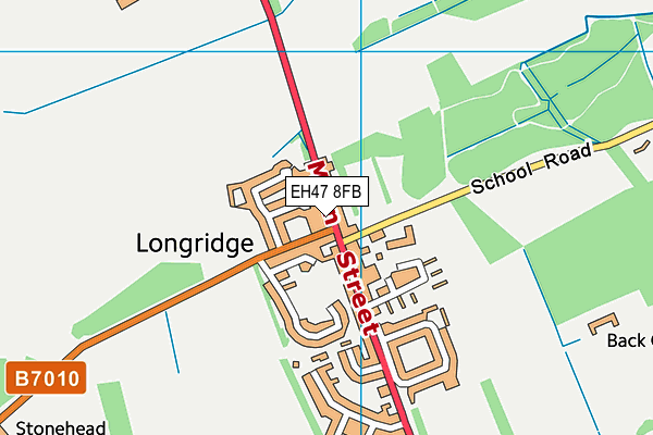 EH47 8FB map - OS VectorMap District (Ordnance Survey)