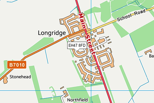 EH47 8FD map - OS VectorMap District (Ordnance Survey)