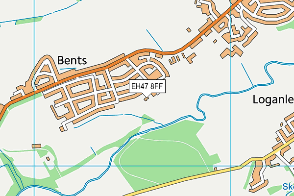 EH47 8FF map - OS VectorMap District (Ordnance Survey)