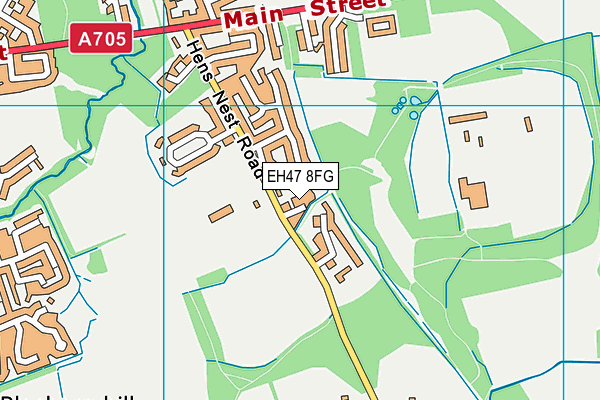 EH47 8FG map - OS VectorMap District (Ordnance Survey)