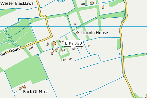 EH47 8GD map - OS VectorMap District (Ordnance Survey)