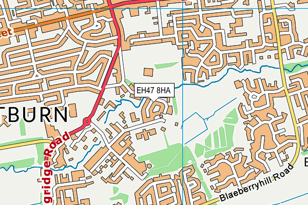 EH47 8HA map - OS VectorMap District (Ordnance Survey)