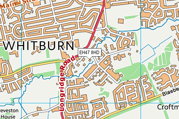 EH47 8HD map - OS VectorMap District (Ordnance Survey)