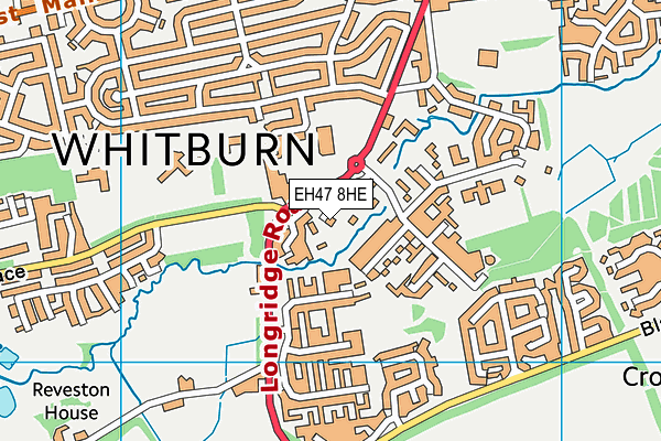 EH47 8HE map - OS VectorMap District (Ordnance Survey)