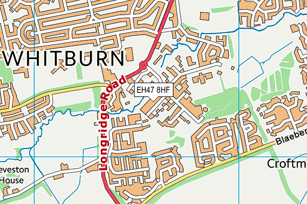 EH47 8HF map - OS VectorMap District (Ordnance Survey)