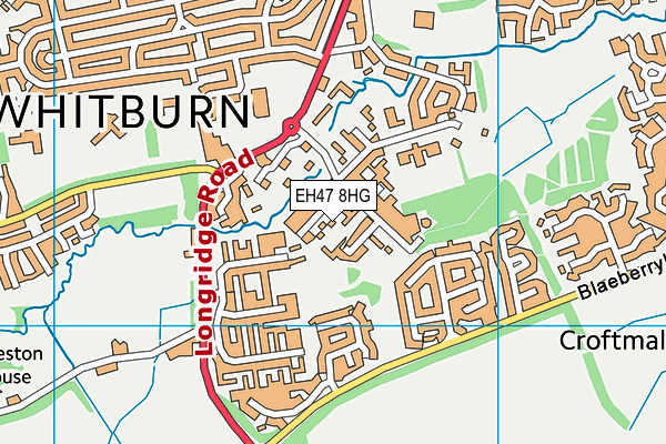 EH47 8HG map - OS VectorMap District (Ordnance Survey)