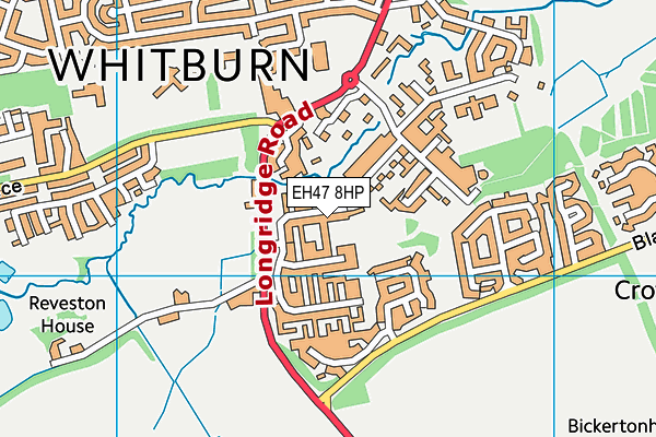 EH47 8HP map - OS VectorMap District (Ordnance Survey)