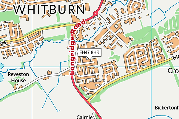 EH47 8HR map - OS VectorMap District (Ordnance Survey)