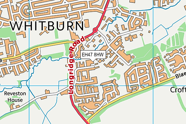 EH47 8HW map - OS VectorMap District (Ordnance Survey)