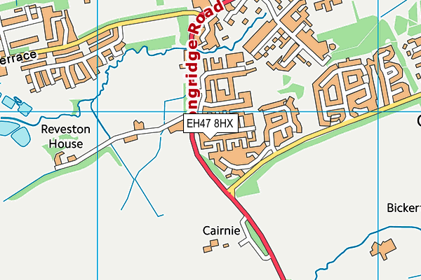 EH47 8HX map - OS VectorMap District (Ordnance Survey)