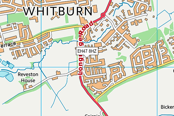 EH47 8HZ map - OS VectorMap District (Ordnance Survey)