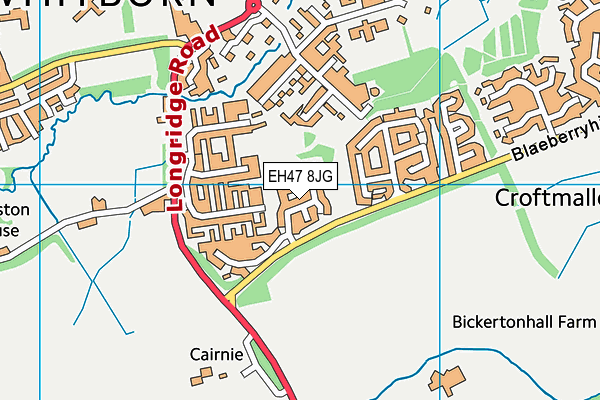 EH47 8JG map - OS VectorMap District (Ordnance Survey)