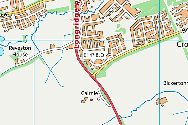 EH47 8JQ map - OS VectorMap District (Ordnance Survey)