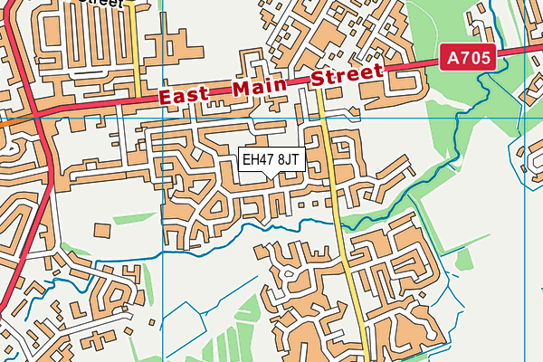 EH47 8JT map - OS VectorMap District (Ordnance Survey)