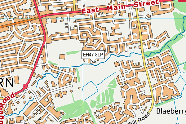 EH47 8LP map - OS VectorMap District (Ordnance Survey)