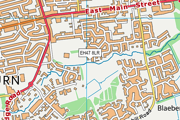 EH47 8LR map - OS VectorMap District (Ordnance Survey)