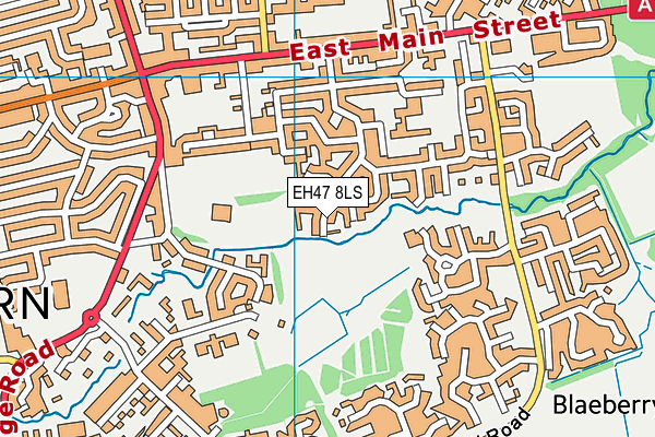 EH47 8LS map - OS VectorMap District (Ordnance Survey)