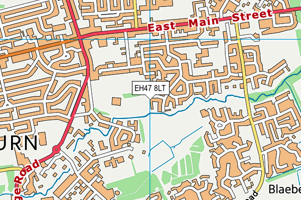 EH47 8LT map - OS VectorMap District (Ordnance Survey)