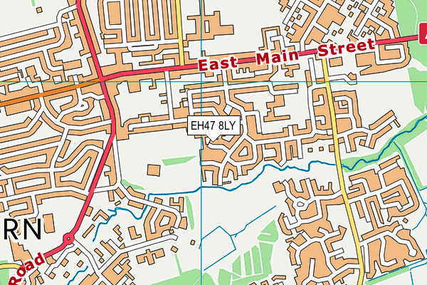 EH47 8LY map - OS VectorMap District (Ordnance Survey)