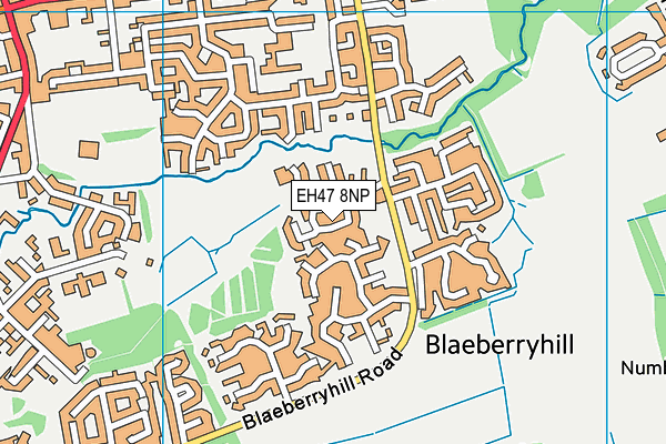 EH47 8NP map - OS VectorMap District (Ordnance Survey)