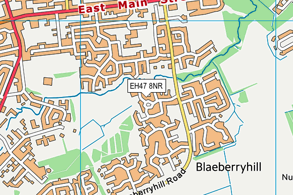 EH47 8NR map - OS VectorMap District (Ordnance Survey)