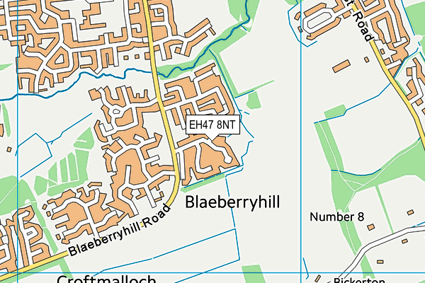 EH47 8NT map - OS VectorMap District (Ordnance Survey)